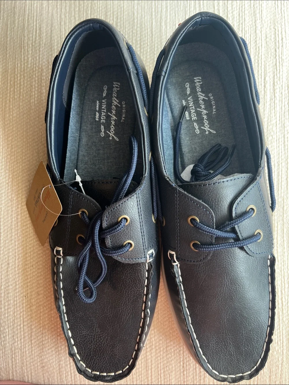 Weatherproof Men’s Navy Boat Shoes